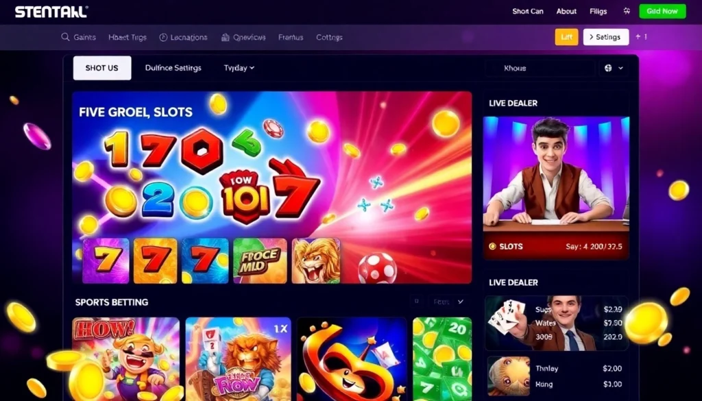 Engaging screenshot of ck4444 com platform highlighting slots and live casino features for an immersive online gaming experience.