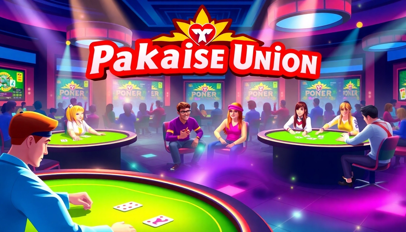 Join Pokerbros Paradise Union's lively community engaging in exciting online poker games with fellow enthusiasts.