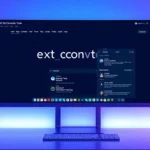 This image displays AI text converter tools interface emphasizing natural language editing and
