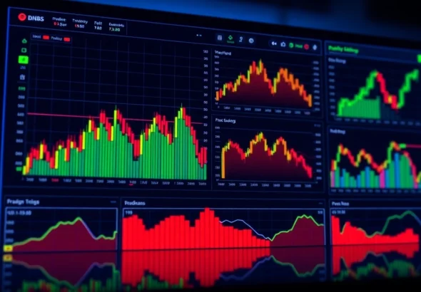 Trading view platform displaying live market charts and analysis tools for traders and investors
