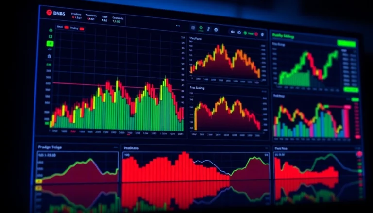 Trading view platform displaying live market charts and analysis tools for traders and investors