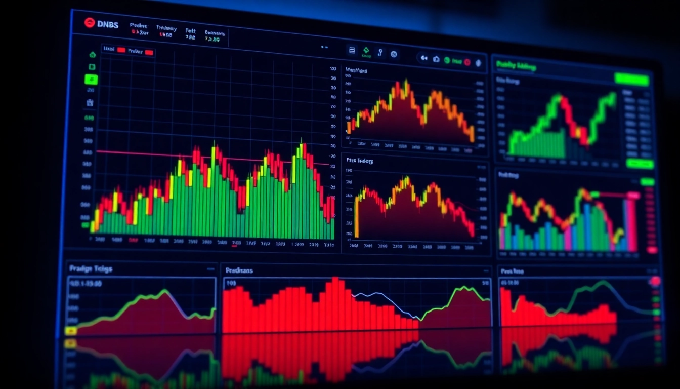 Trading view platform displaying live market charts and analysis tools for traders and investors