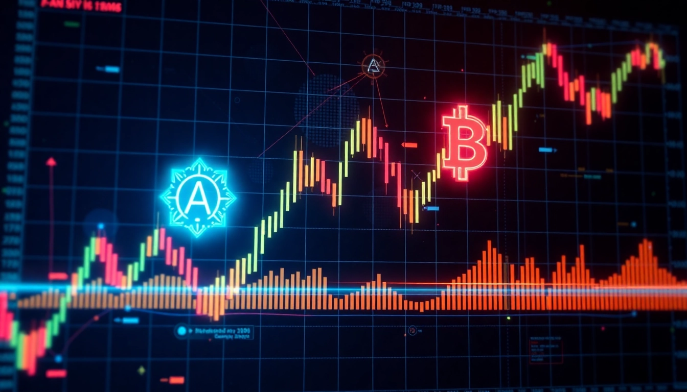 Aicoin digital platform showing real-time market charts and AI analytics for data enthusiasts
